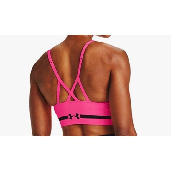 UNDER ARMOUR Women’s XSmall Seamless Low Long Heather Bra - Picture 11 of 14